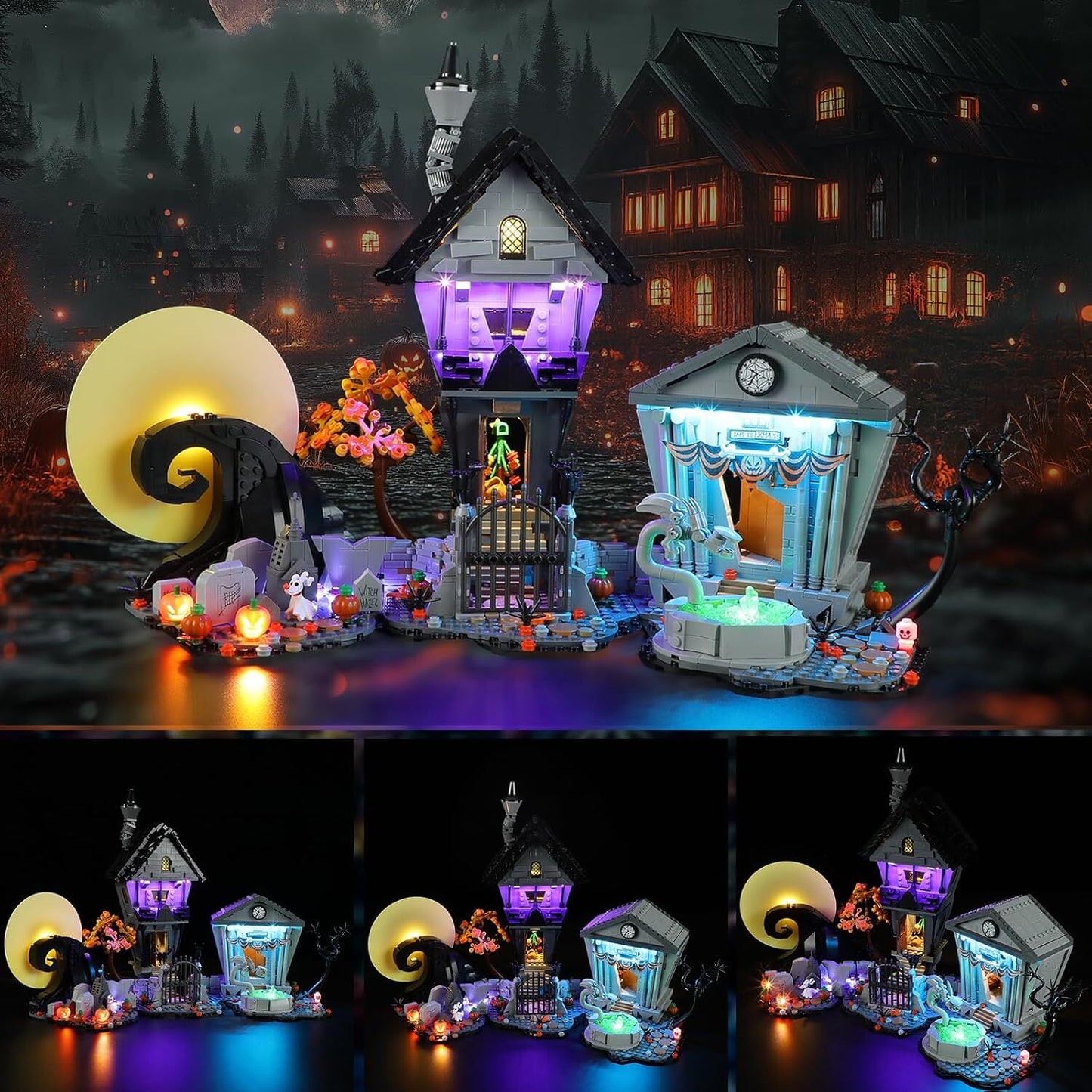 21351 Nightmare Before Christmas 21351 Lego LED Lighting Kit (Set not included)