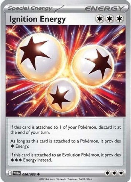 Ignition Energy Special Energy Non-Holo 086/086 Pokemon SV White Flare Near Mint