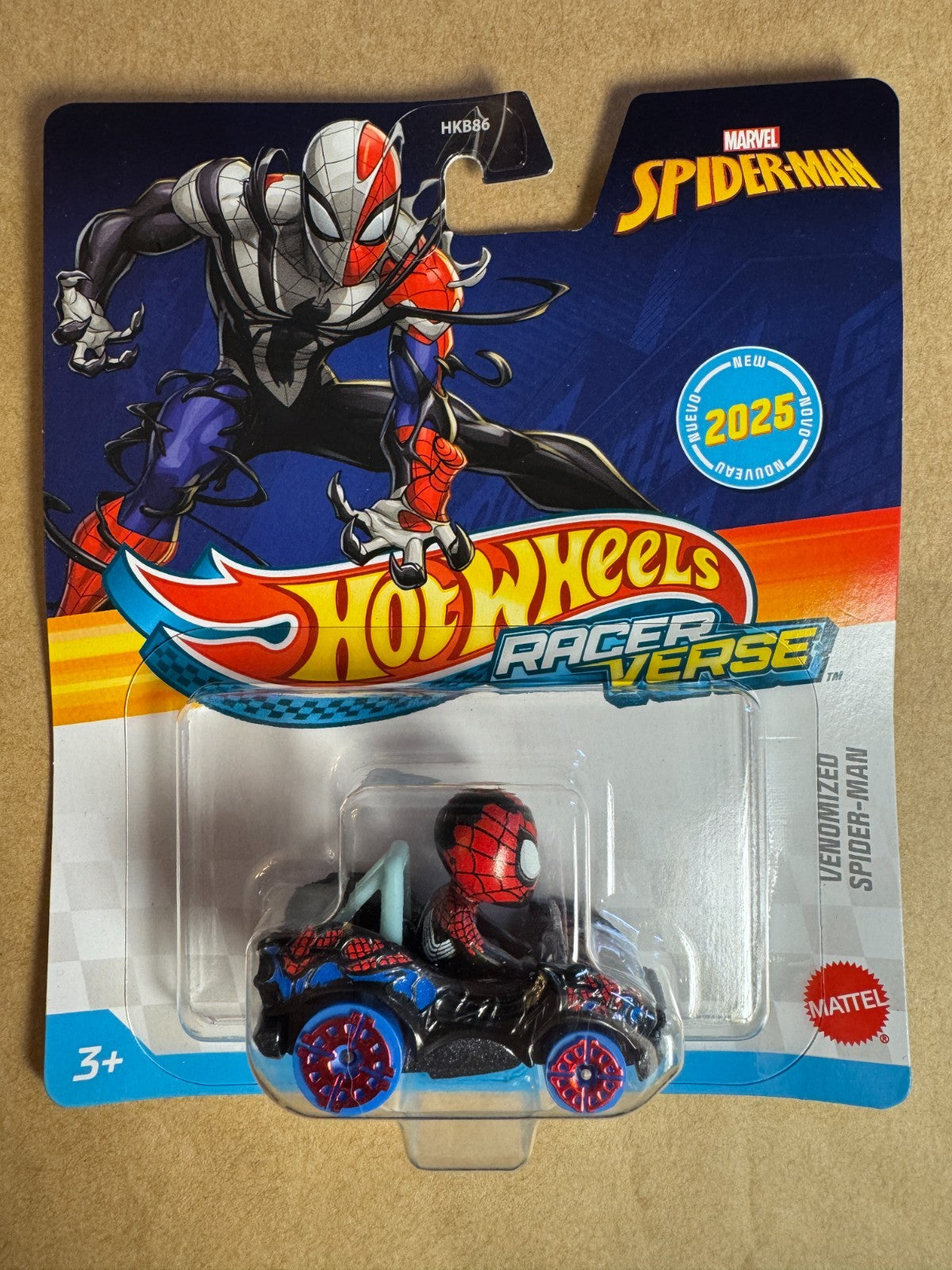 Venomized Spider-Man Marvel - Racer Verse - Hot Wheels - Mattel NEW