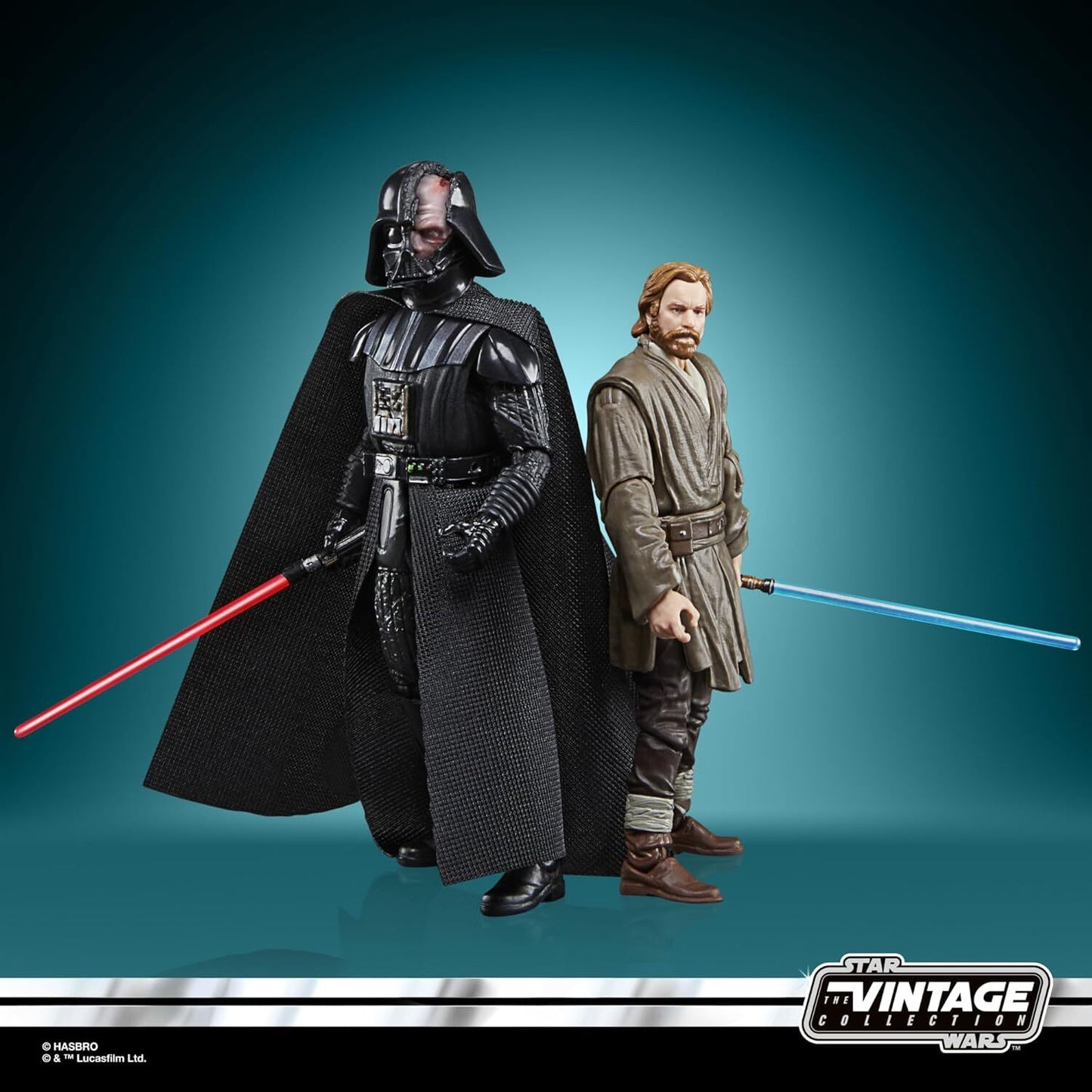 Star Wars Showdown Obi-Wan Kenobi + Darth Vader Kenner Action Figure 2-PACK NEW