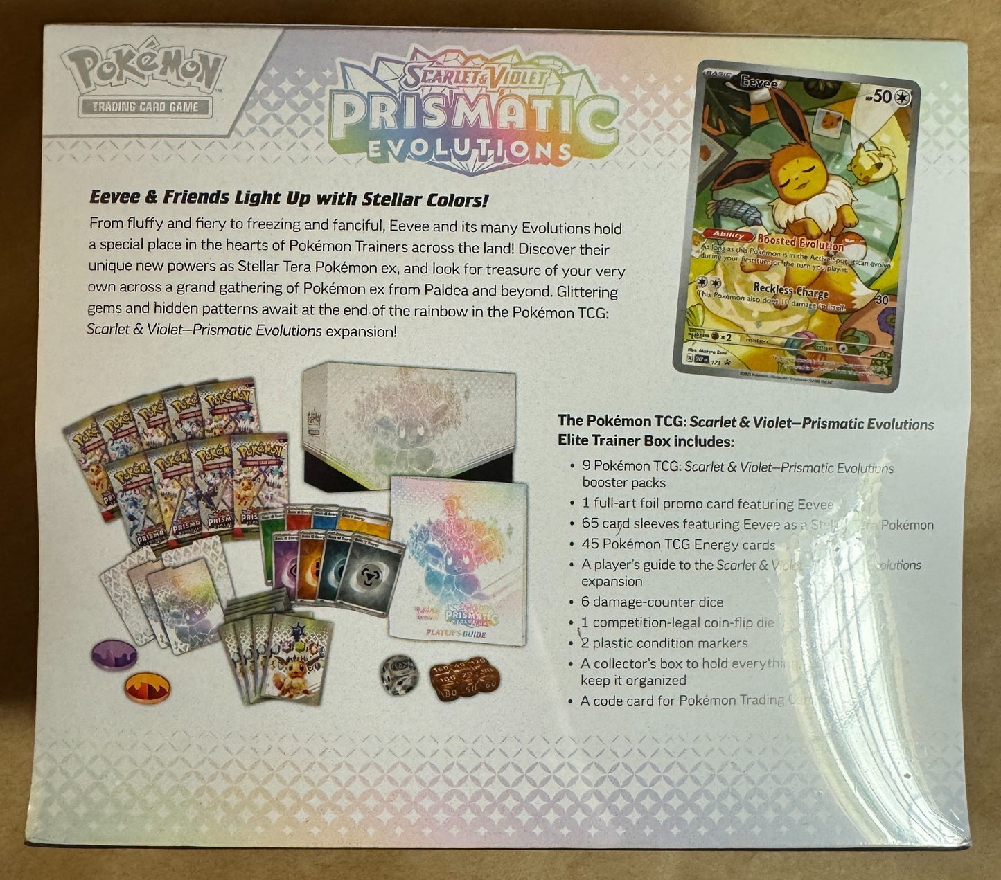 Prismatic Evolutions Elite Trainer Box ETB Pokemon TCG Brand New