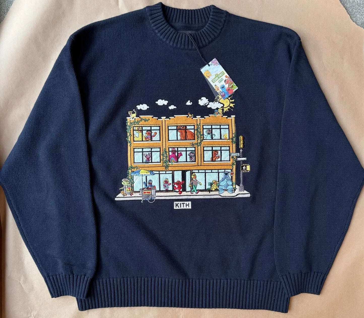 123 Sesame Street - Nocturnal - KITH - Lafayette Crewneck Sweater - Size M - NEW