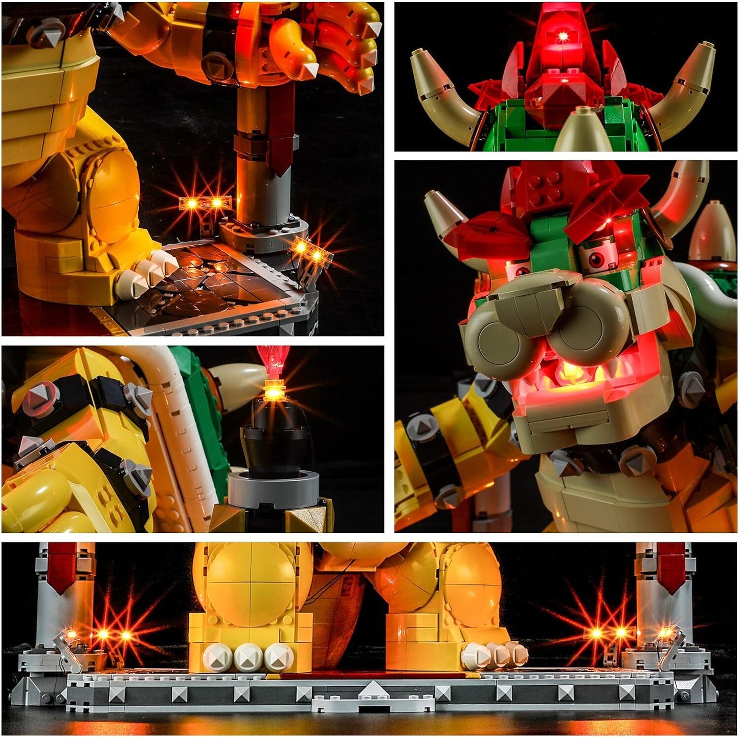 LED Lighting Kit - Nintendo Mighty Bowser 71411 (LEGO SET NOT INCLUDED)