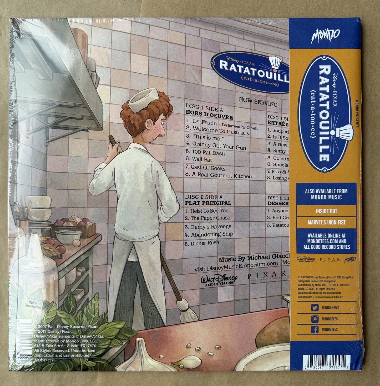 Michael Giacchino Ratatouille Vinyl LP Record 2 x LP Rainbow Splatter NEW MONDO