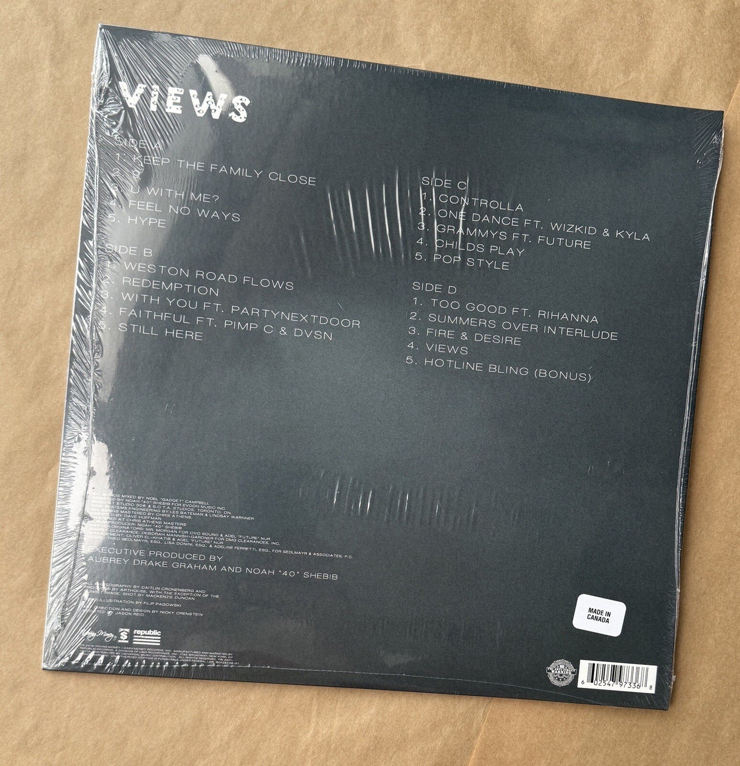 Drake - Views 2016 Vinyl LP Gatefold Record 2 x LP Black BRAND NEW (RIHANNA)