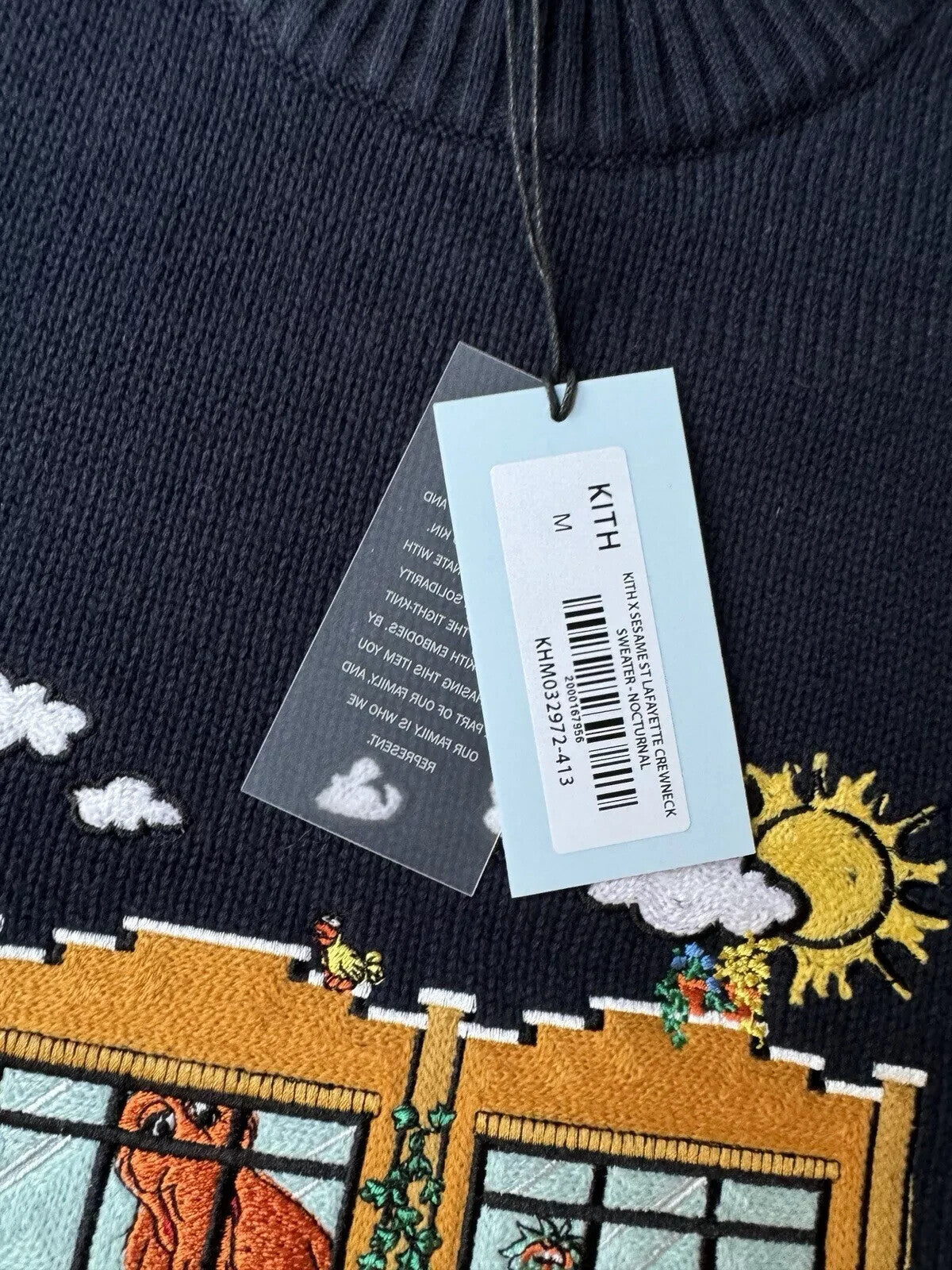 123 Sesame Street - Nocturnal - KITH - Lafayette Crewneck Sweater - Size M - NEW