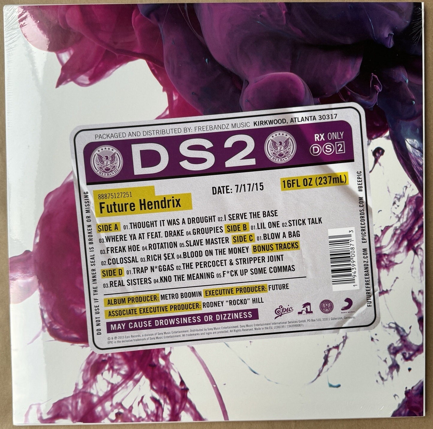 Future DS2 (Dirty Sprite 2) Record Store Day 2022 Vinyl LP Record 1LP Teal NEW