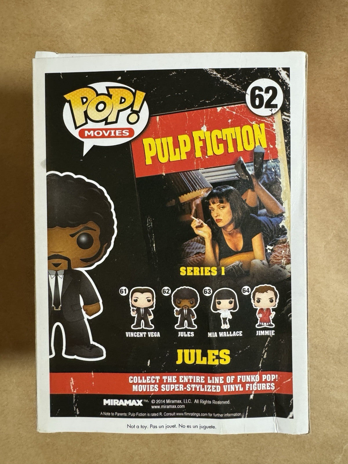 Bloody Jules SDCC 2014 #697 - Pulp Fiction - Funko Pop Vinyl NEW