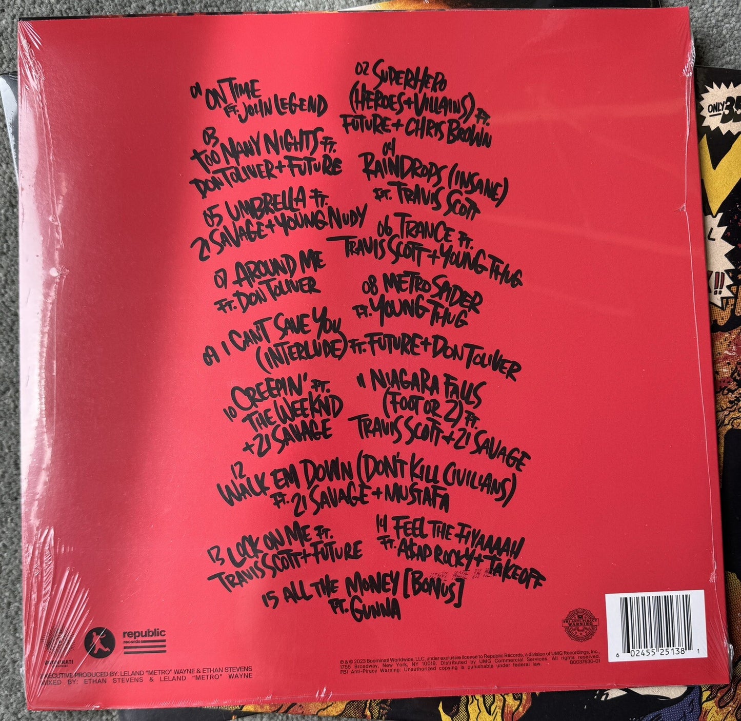 Heroes & Villains Metro Boomin Vinyl LP NAHWC Cover Record 1LP NEW SEALED