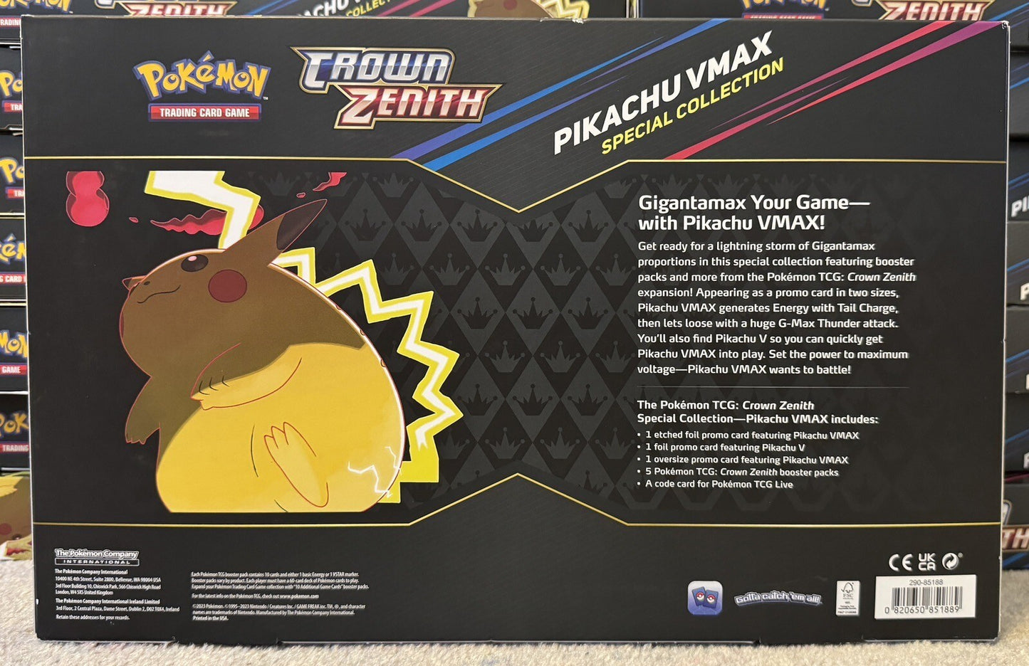 Pokemon TCG - Crown Zenith Pikachu VMAX Special Collection New & Sealed