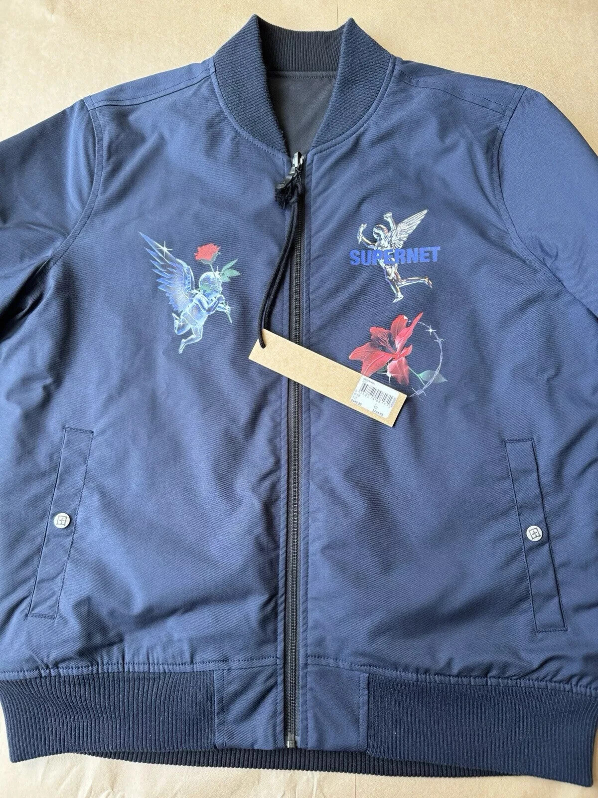 KSUBI Reversible Bomber Jacket - Midnight- Size L - NEW