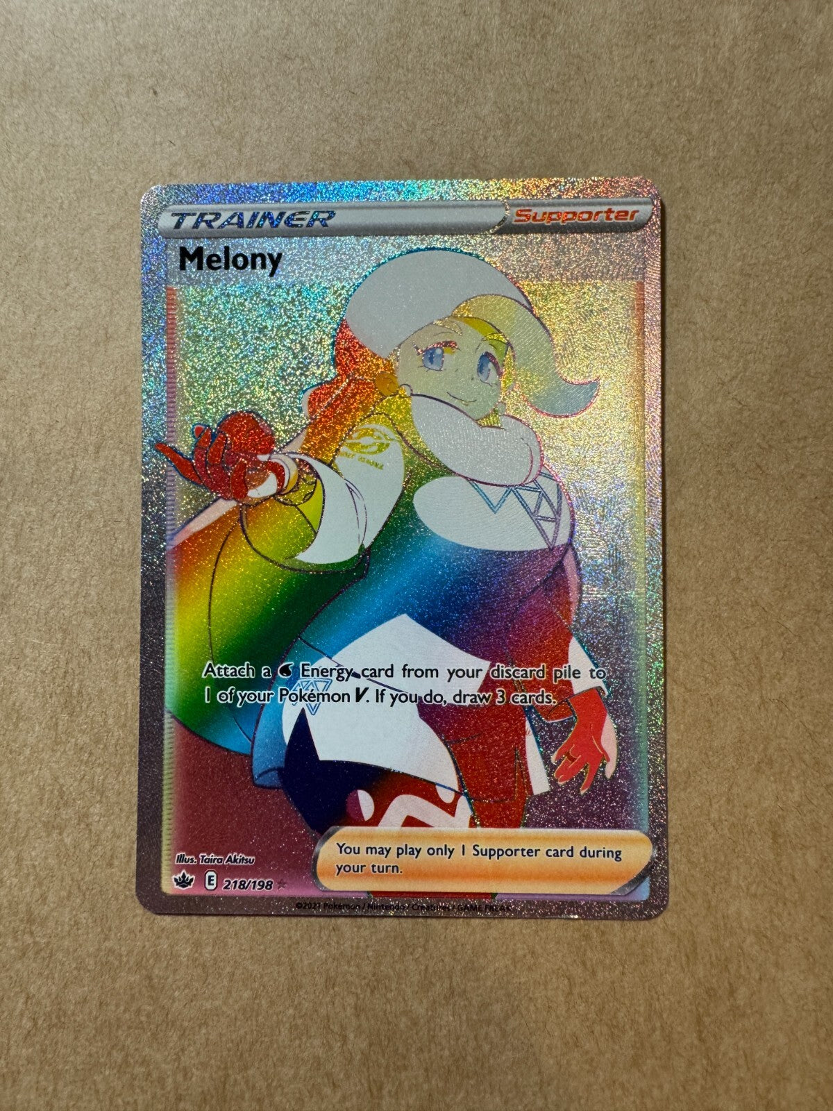 Melony Rainbow Melony 218/198 Chilling Reign Pokemon SWSH Near Mint