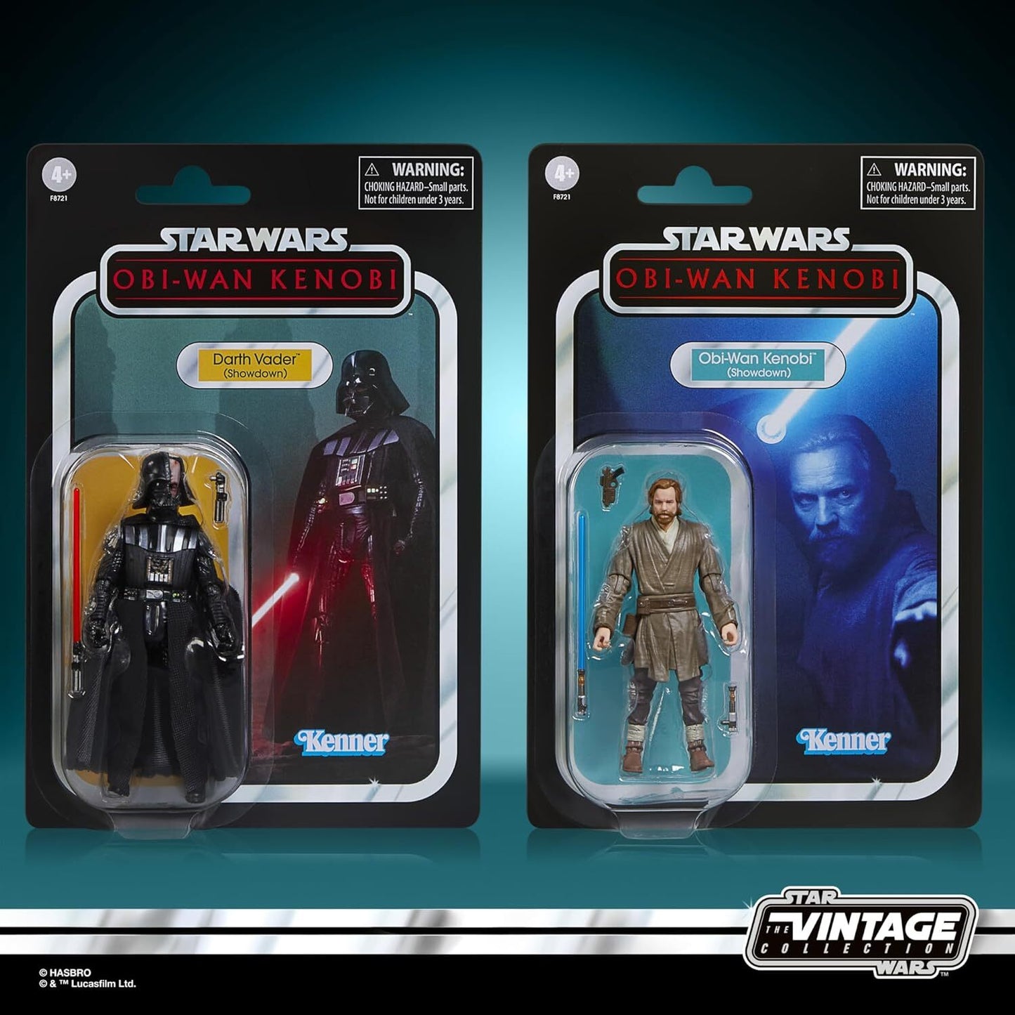 Star Wars Showdown Obi-Wan Kenobi + Darth Vader Kenner Action Figure 2-PACK NEW