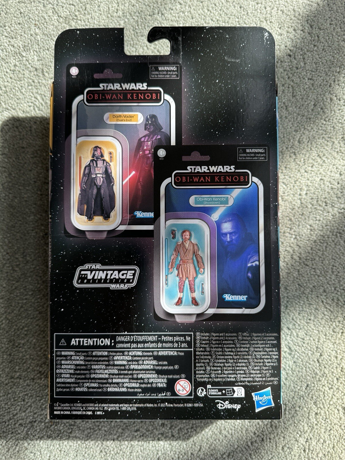 Star Wars Showdown Obi-Wan Kenobi + Darth Vader Kenner Action Figure 2-PACK NEW