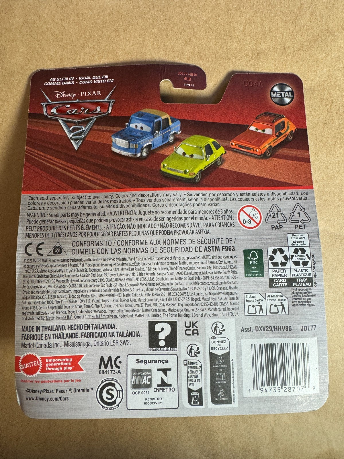 Grem - Disney Pixar Cars 2 - Mattel Diecast New