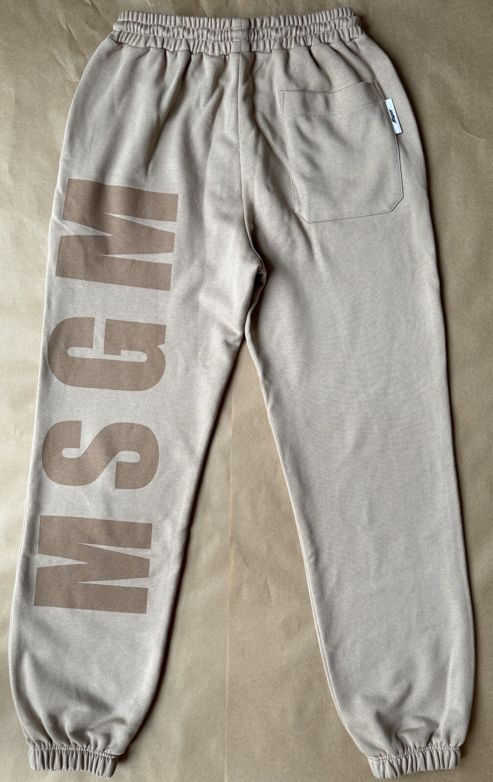 MSGM - Logo-Print Cotton Track-Pants - DOVE GREY - SIZE S/US 30 - MADE IN ITALY