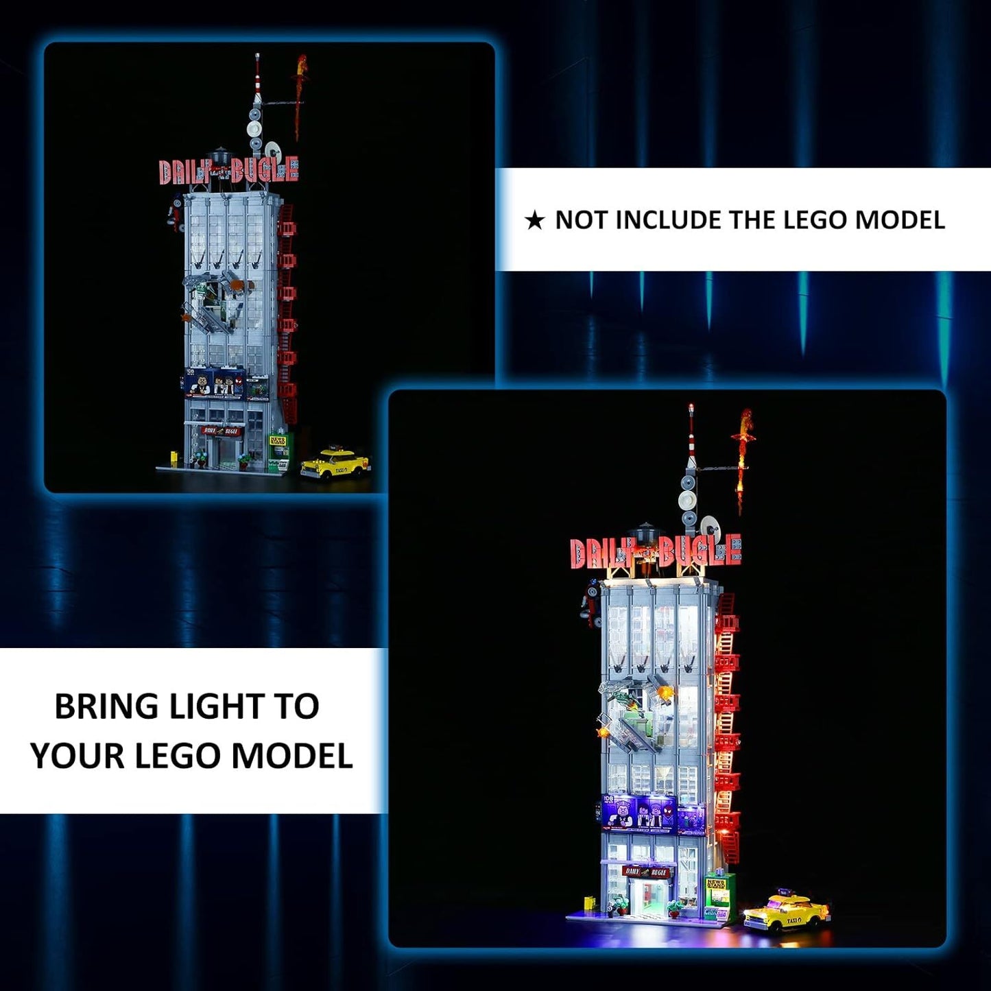 76178 Spider-Man Daily Bugle - Lego LED Lighting Kit - (SET NOT INCLUDED)