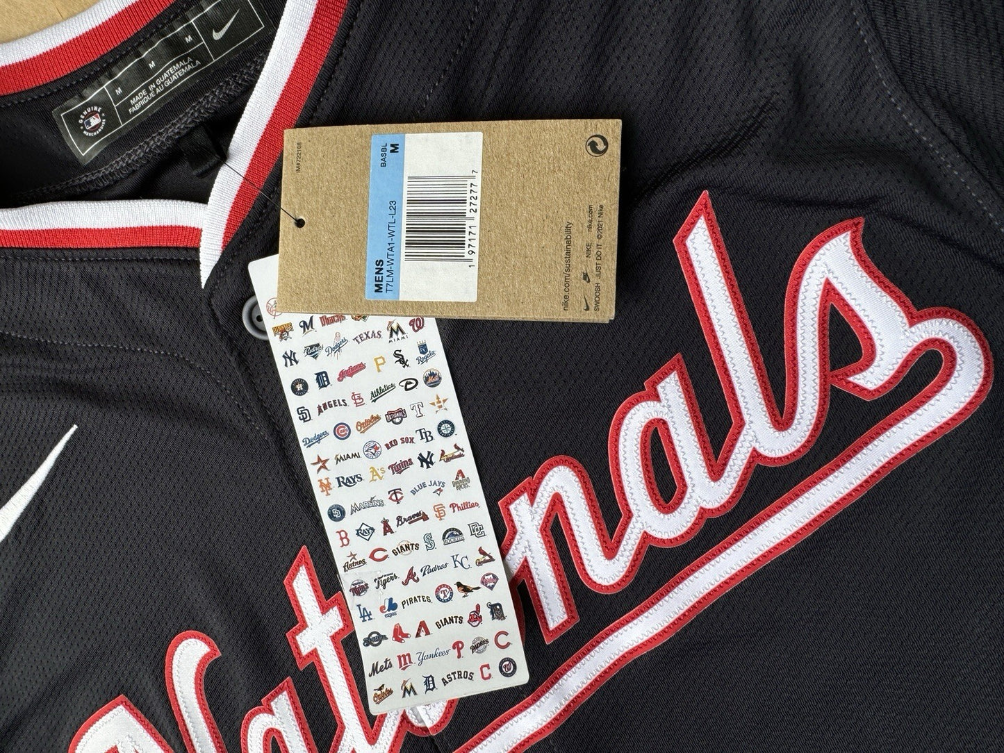 Washington Nationals - MLB Alternate Navy Limited Nike Jersey M NEW