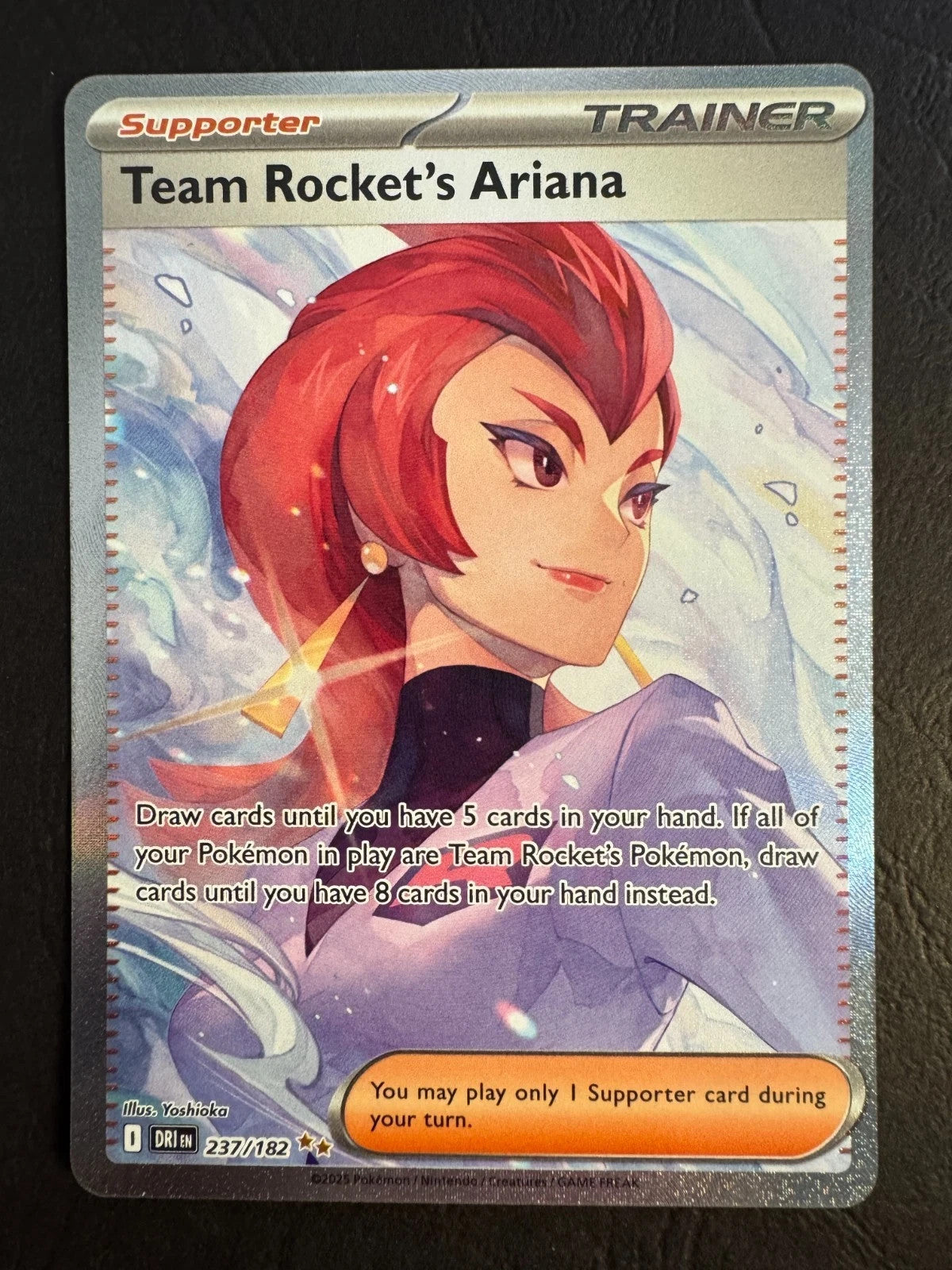 Team Rocket's Ariana Full Art 237/182 Pokemon SV Destined Rivals Holo NearMint