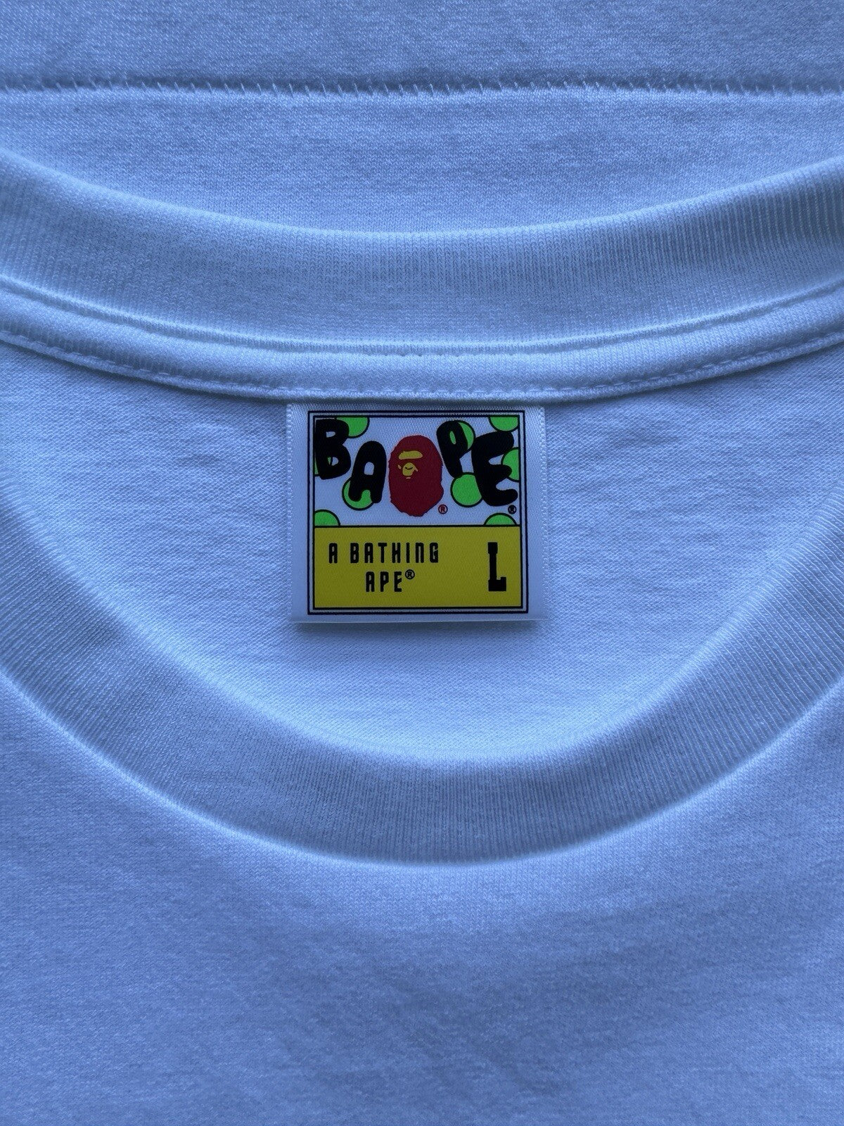 BAPE A BATHING APE - 'JAPANESE CULTURE' White T-Shirt - SIZE L - BRAND NEW