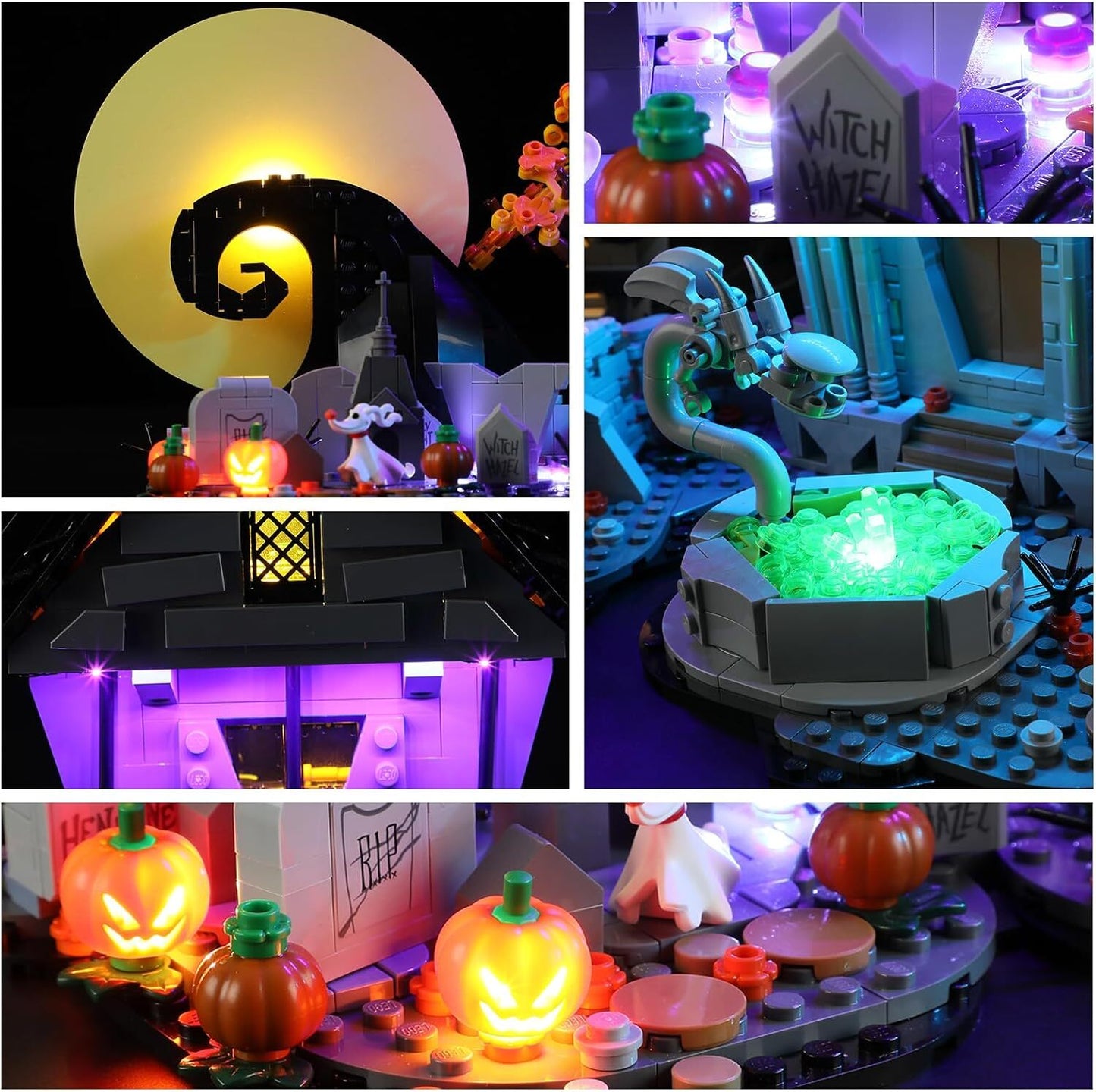 21351 Nightmare Before Christmas 21351 Lego LED Lighting Kit (Set not included)