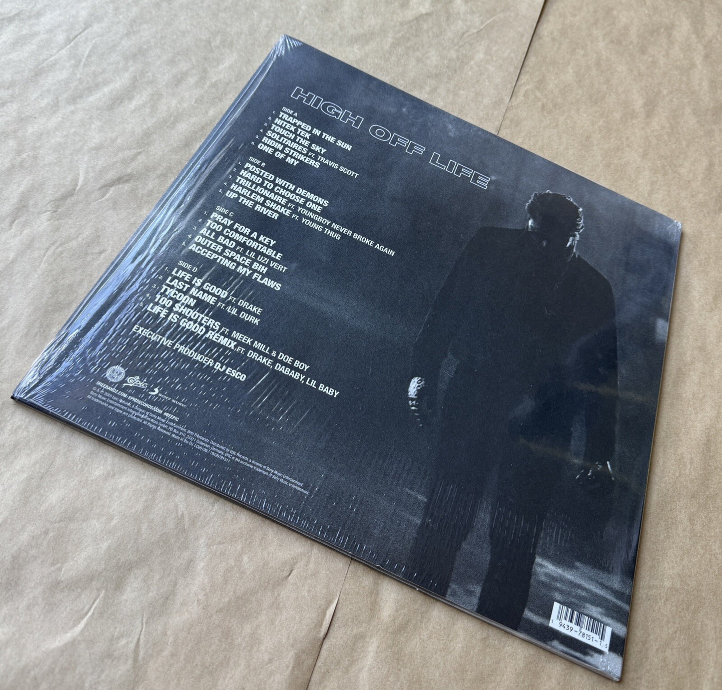 Future - High Off Life Vinyl LP Record Black 2LP Opened