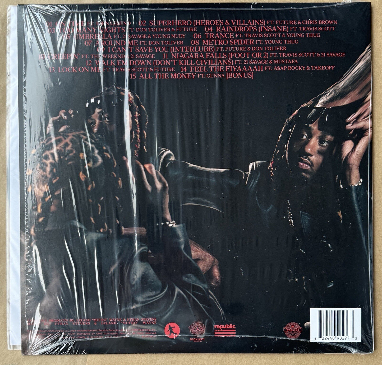 Metro Boomin - Heroes & Villains Vinyl LP Record 1 x LP Black (Travis Scott)