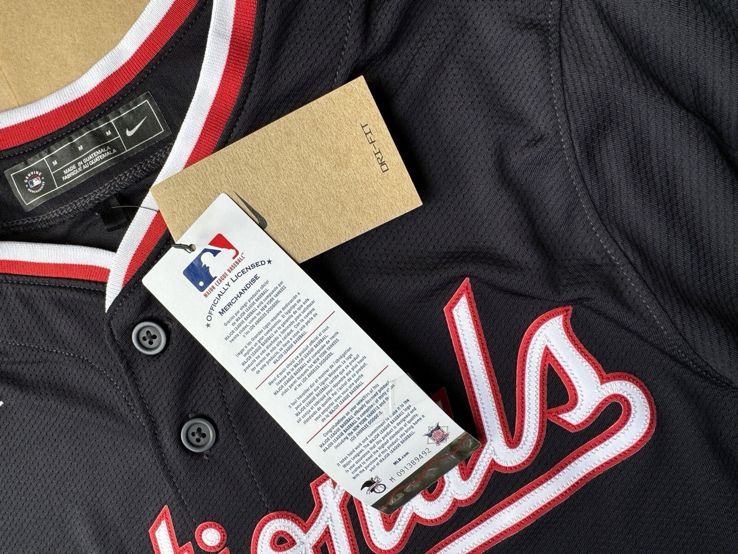 Washington Nationals - MLB Alternate Navy Limited Nike Jersey M NEW