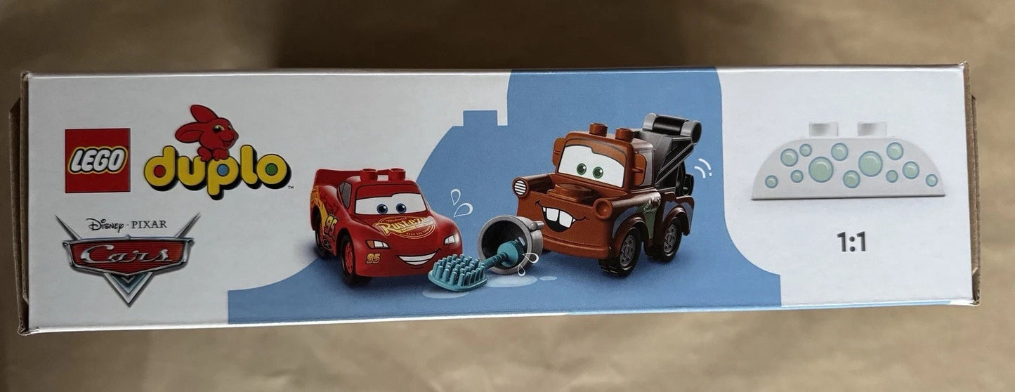 10996 Lightning McQueen & Mater's Car Wash Fun - LEGO Duplo Cars - NEW