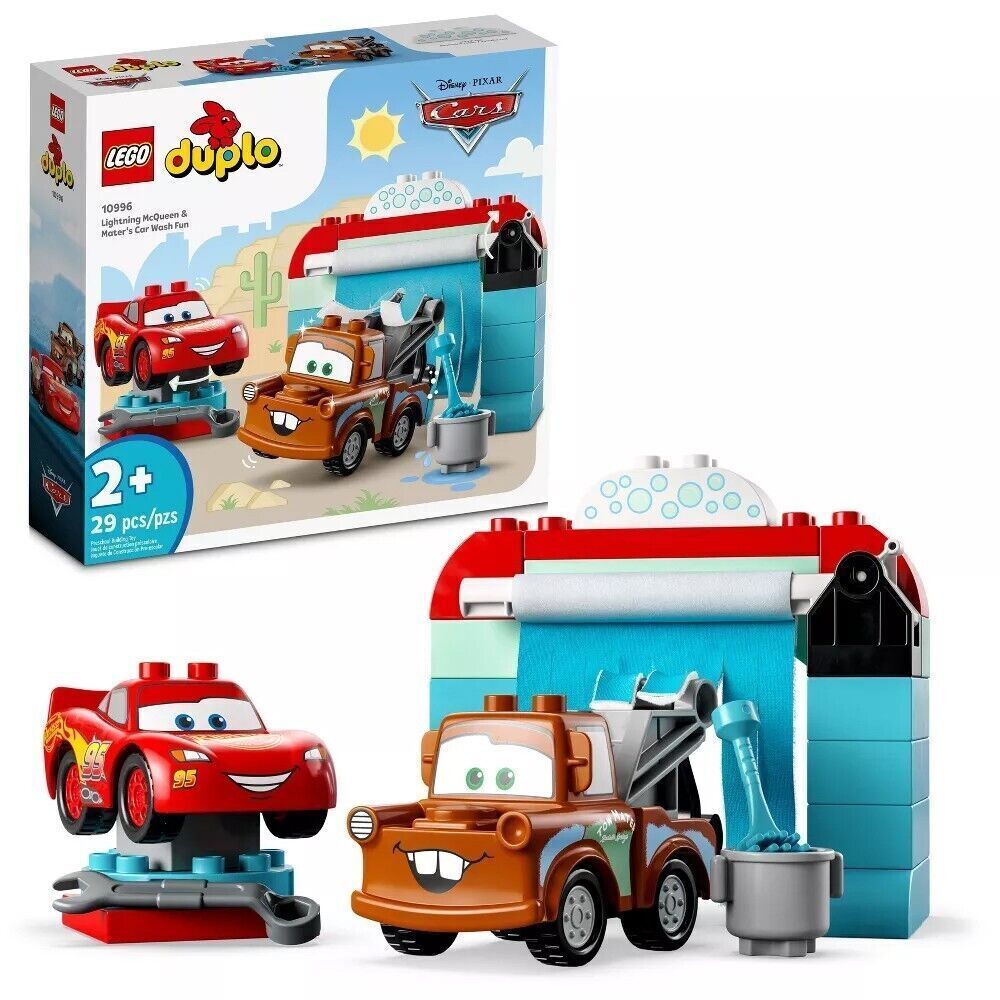 10996 Lightning McQueen & Mater's Car Wash Fun - LEGO Duplo Cars - NEW