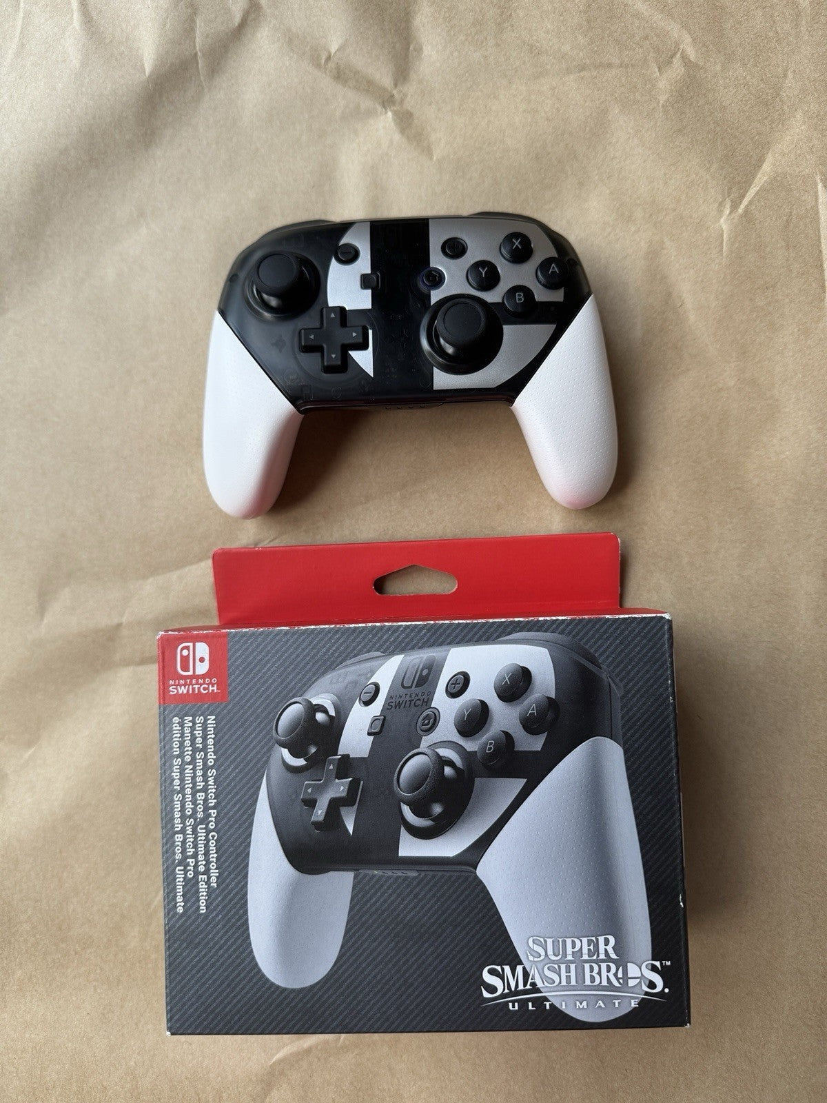 Nintendo Switch GENUINE Pro Controller Working Super Smash Bros Ultimate Edition