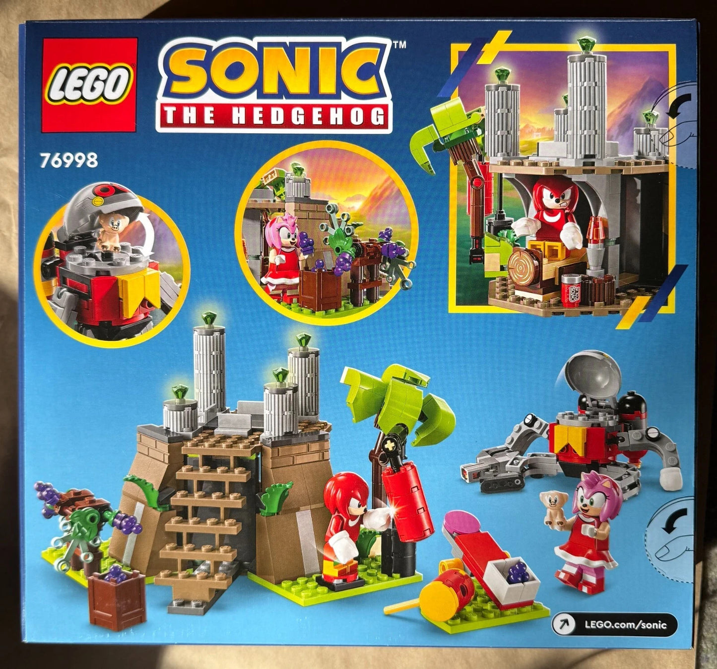 76998 Knuckles Amy and the Master Emerald Shrine - LEGO Sonic the Hedgehog New
