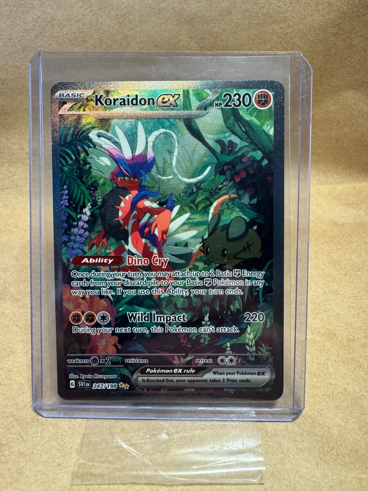 Koraidon EX 247/198 Pokemon SV Scarlet & Violet Base Set Holo Rare Near Mint