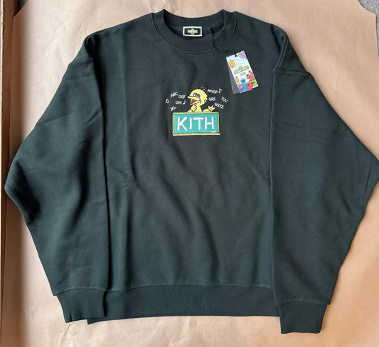 Big Bird - KITH x Sesame Street- Nelson Crewneck Sweatshirt - Size M - NEW