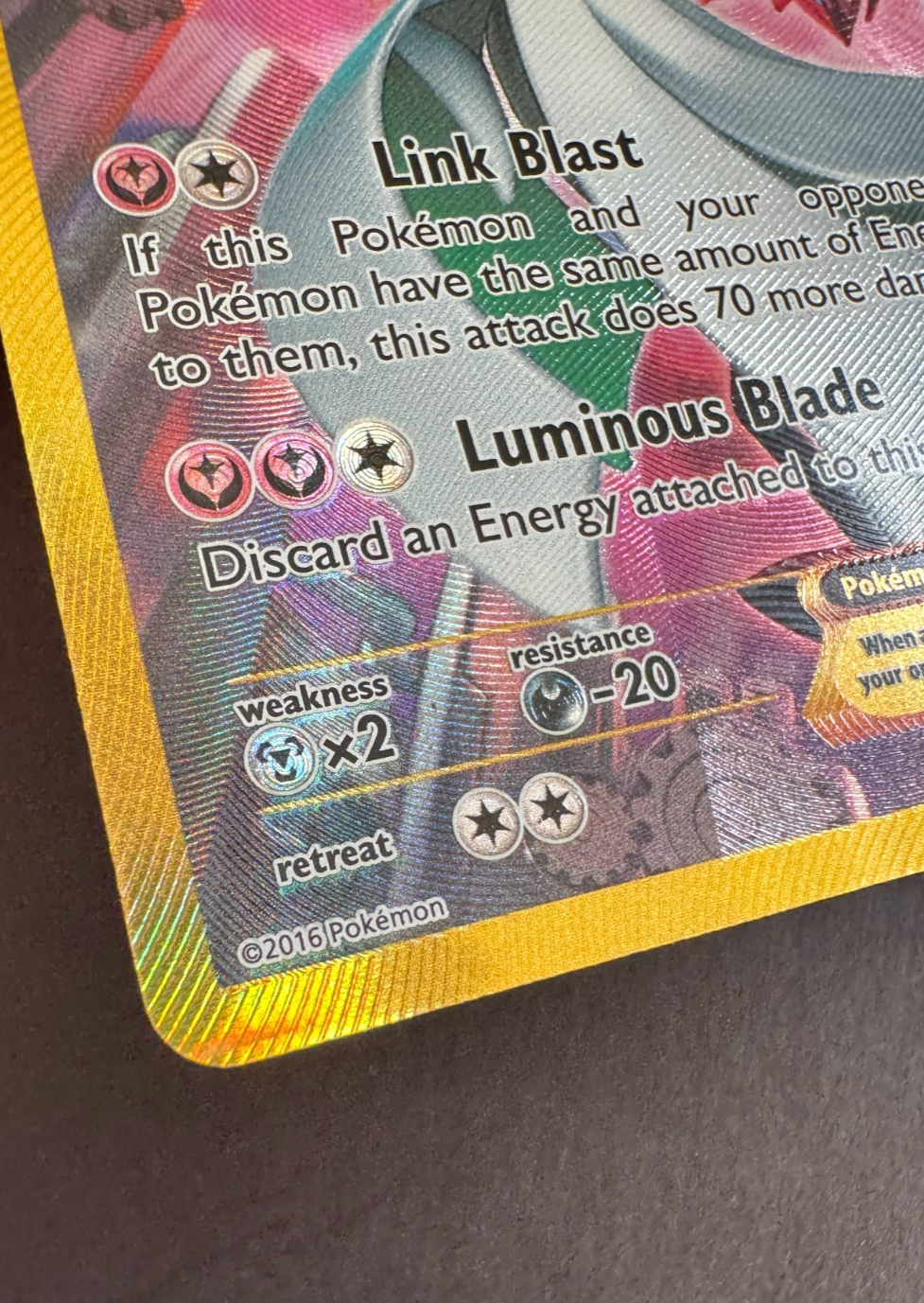 Gardevoir Full Art EX Secret Rare 116/114 Pokemon XY Steam Siege Near Mint