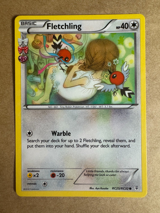 Fletchling RC25/RC32 Generations Radiant Collection Pokemon Card Lightly Played