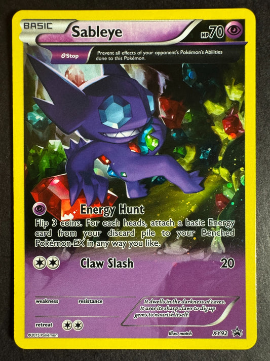 Sableye Cosmos Holo XY92 Black Star Promo Pokemon XY Lightly Played