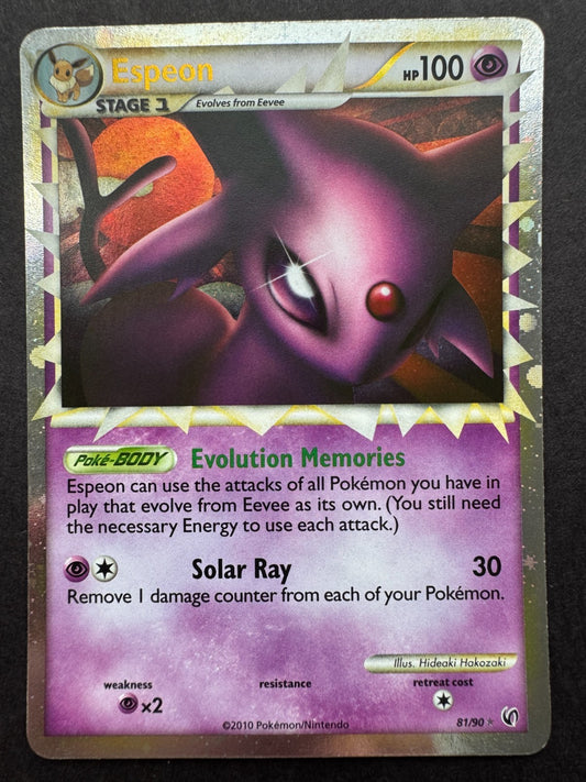 Espeon Holo Prime 81/90 Pokemon Heartgold Soulsilver Undaunted Near Mint