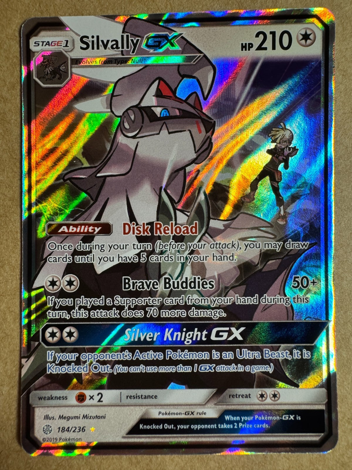 Silvally GX 184/236 Pokemon SM Cosmic Eclipse Near Mint
