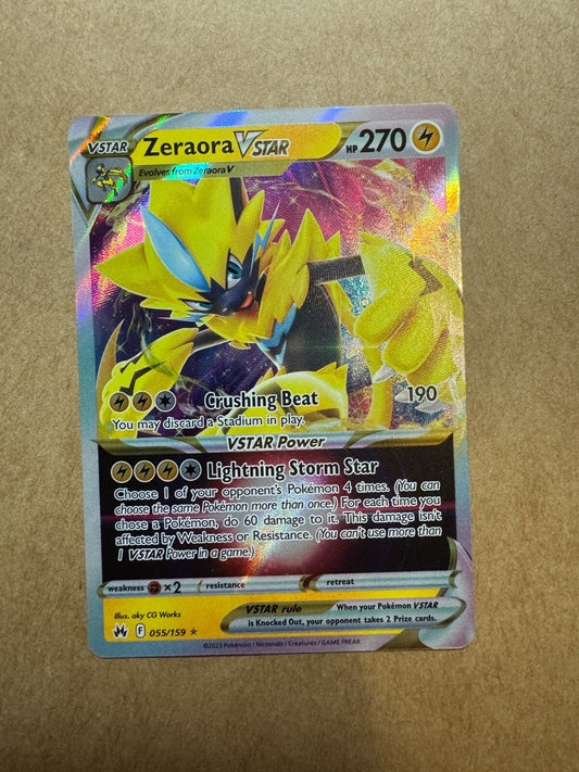 Zeraora VSTAR 055/159 - Crown Zenith - Pokemon Near Mint