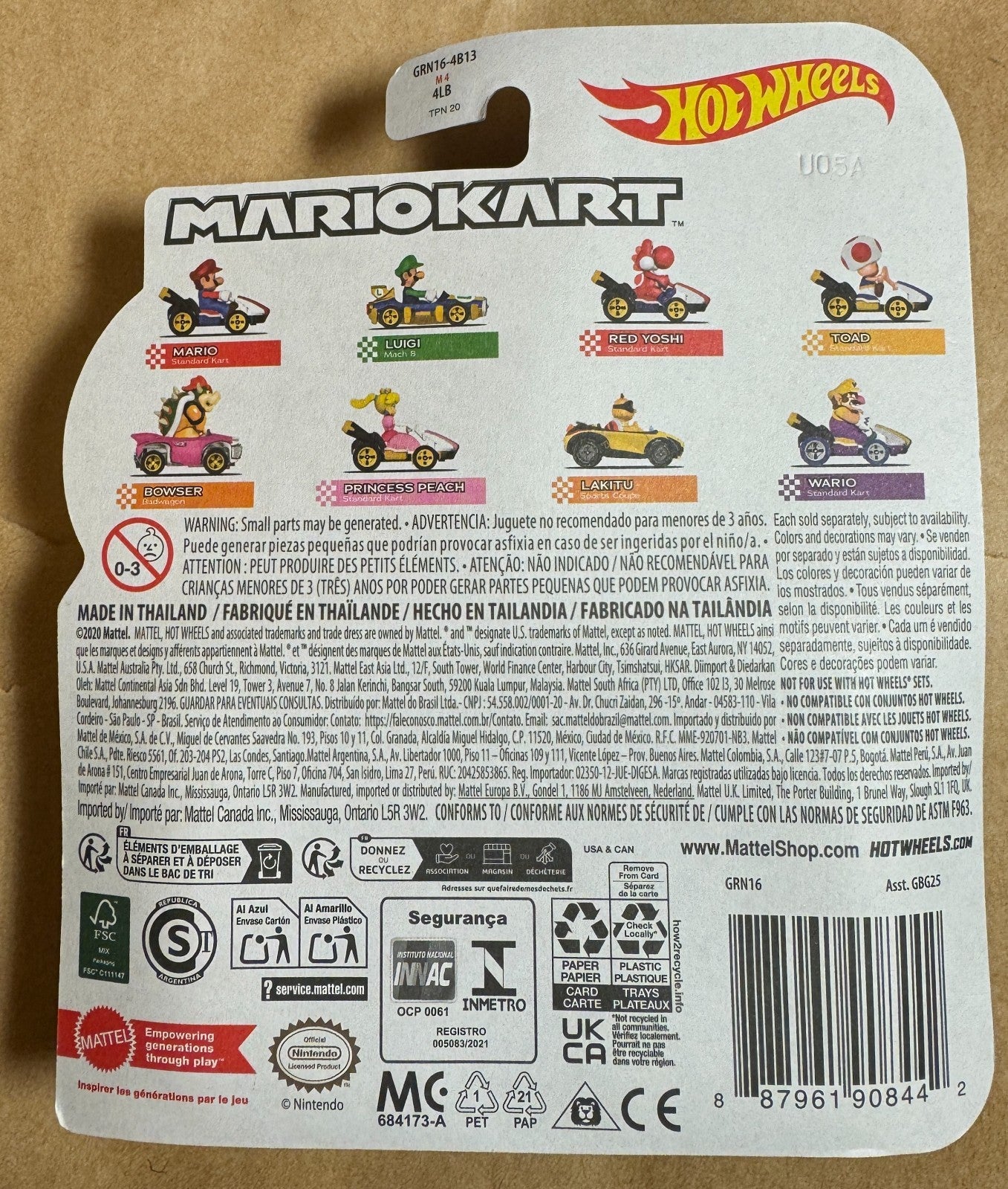 Lakitu Sports Coupe - Mario Kart - Hot Wheels - Mattel NEW
