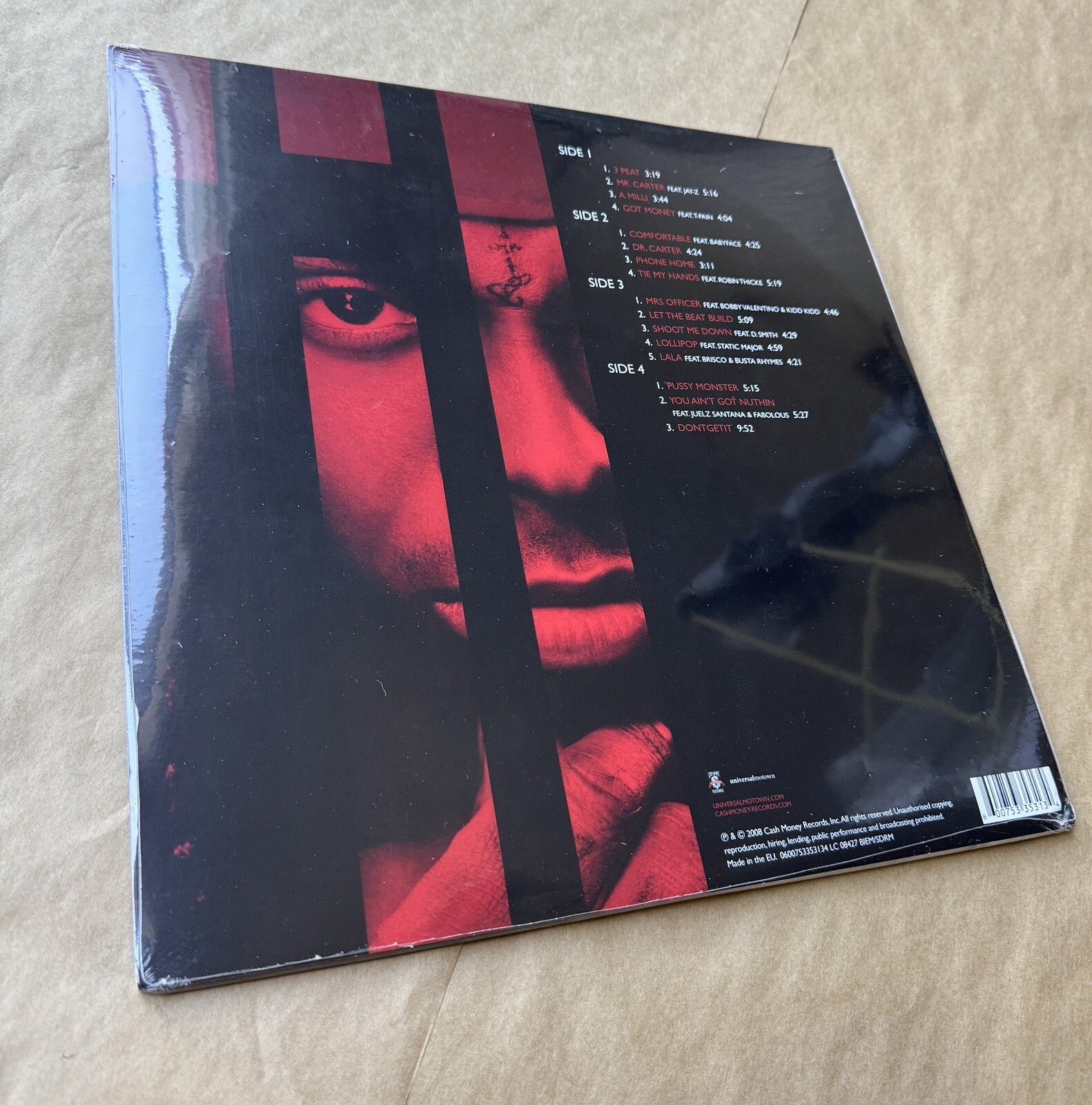Lil Wayne - The Carter III Back to Black Vinyl Record 2LP NEW SEALED *RARE*