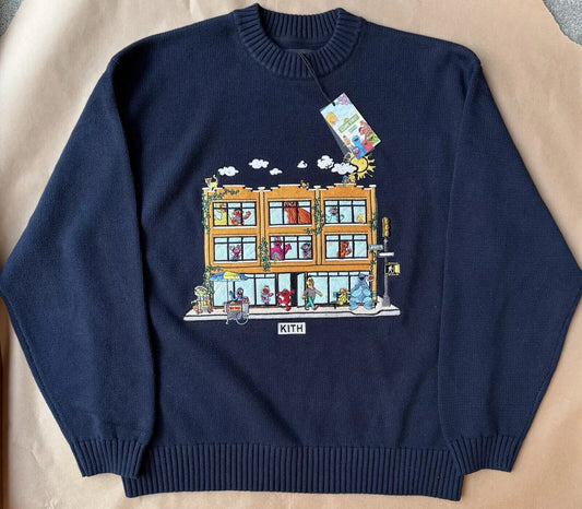 123 Sesame Street - Nocturnal - KITH - Lafayette Crewneck Sweater - Size M - NEW