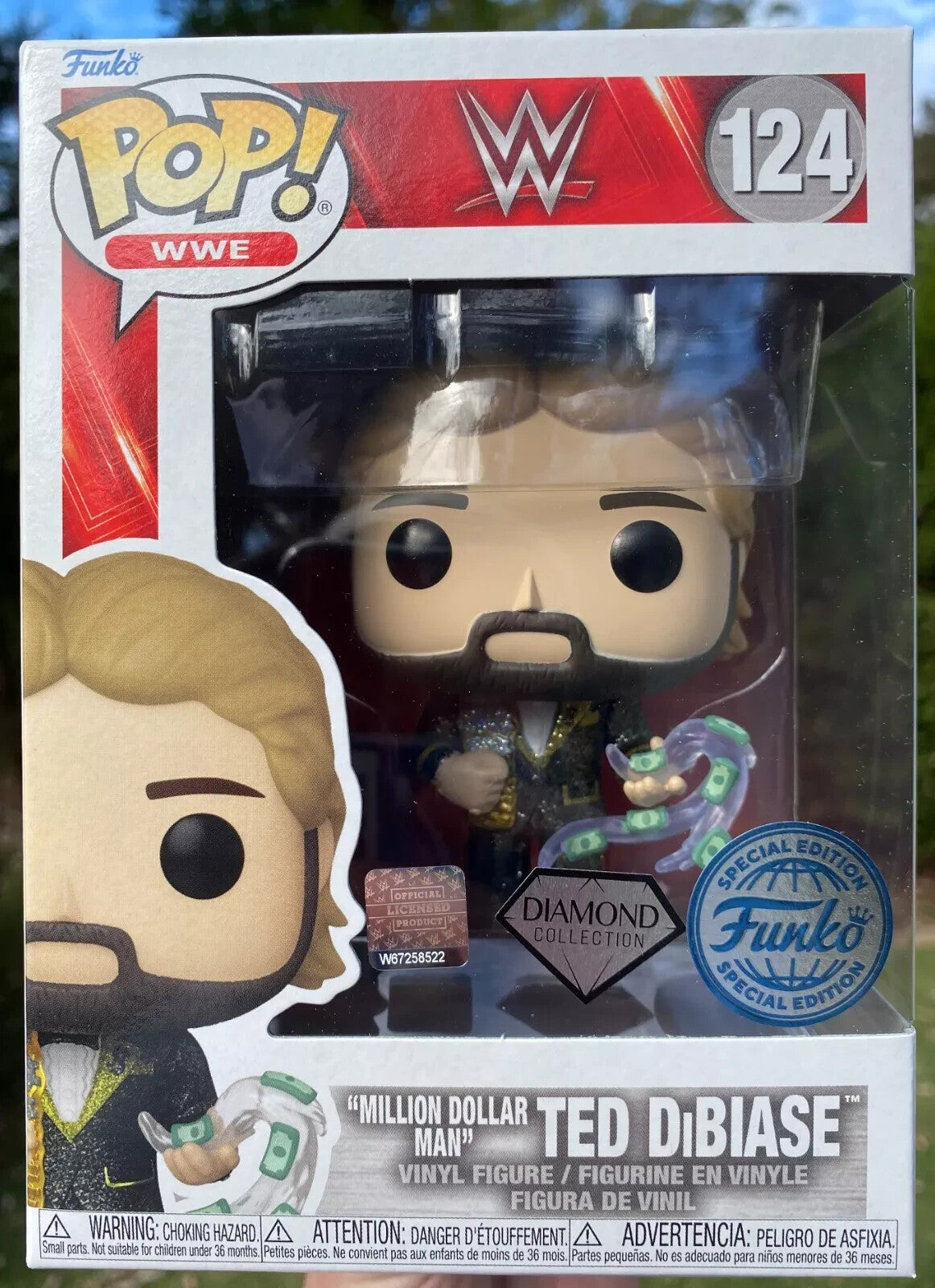 Million Dollar Man Ted Dibiase #124 WWE Funko Pop Vinyl NEW