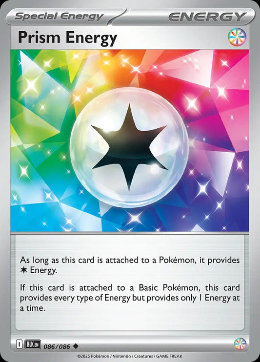 Prism Energy Non-Holo 086/086 Pokemon Scarlet & Violet Black Bolt Near Mint