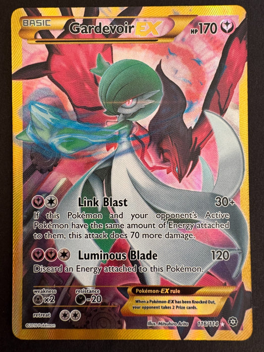 Gardevoir Full Art EX Secret Rare 116/114 Pokemon XY Steam Siege Near Mint