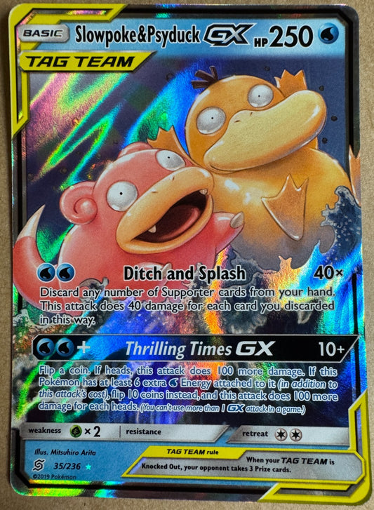 Slowpoke & Psyduck 35/236 GX Tag-Team Pokemon SM Unified Minds Near Mint