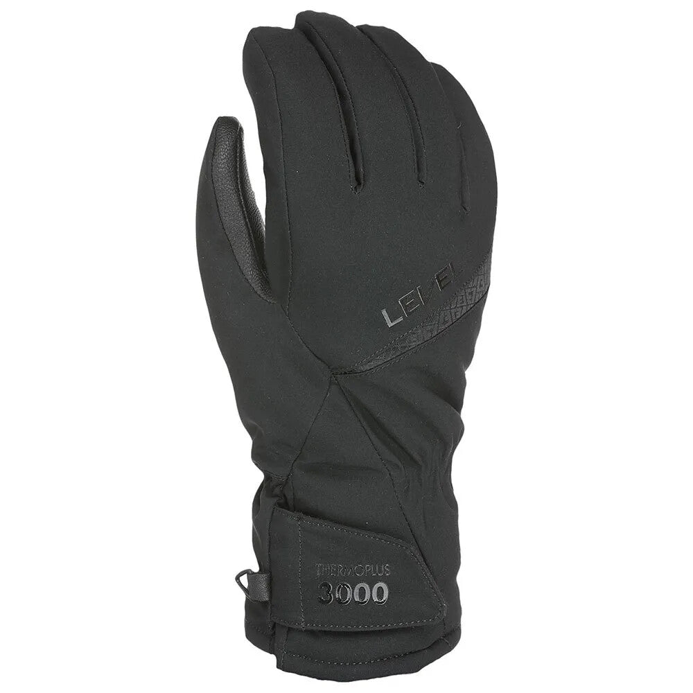 Level - Mens Alpine Ski Gloves - Leather Palm - Thermoplus 3000 - Size 8.5 - NEW