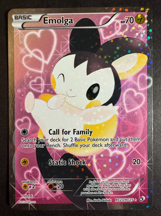Emolga EX Holo RC23/RC25 Pokemon Black & White Legendary Treasures Near Mint