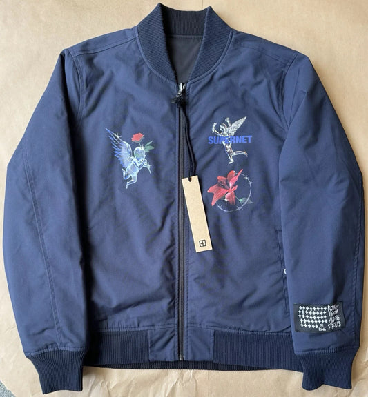 KSUBI Reversible Bomber Jacket - Midnight- Size L - NEW